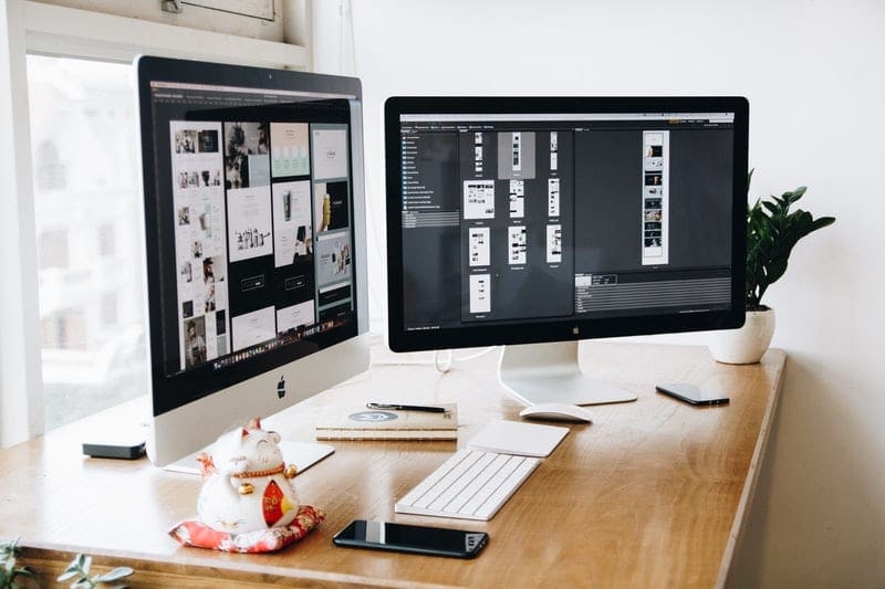 Computer screens displaying design by the Best Web Design Companies Nashville TN