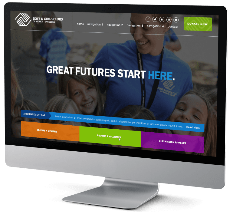 Web Design Example from JLB Works | Web design and web development agency