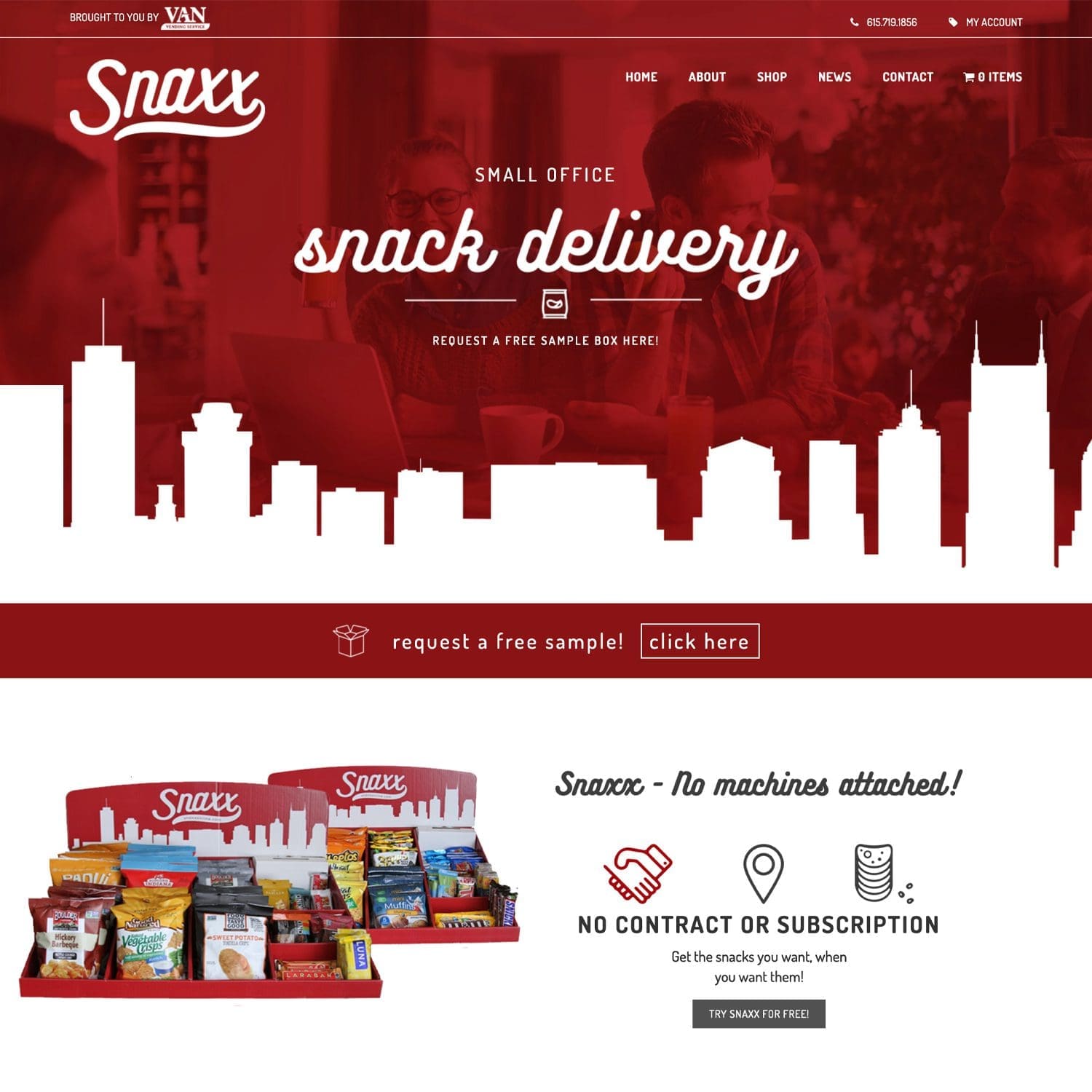 snack box food website - JLB, Best Web Design and Web Development Company in Nashville, Brentwood, and Franklin