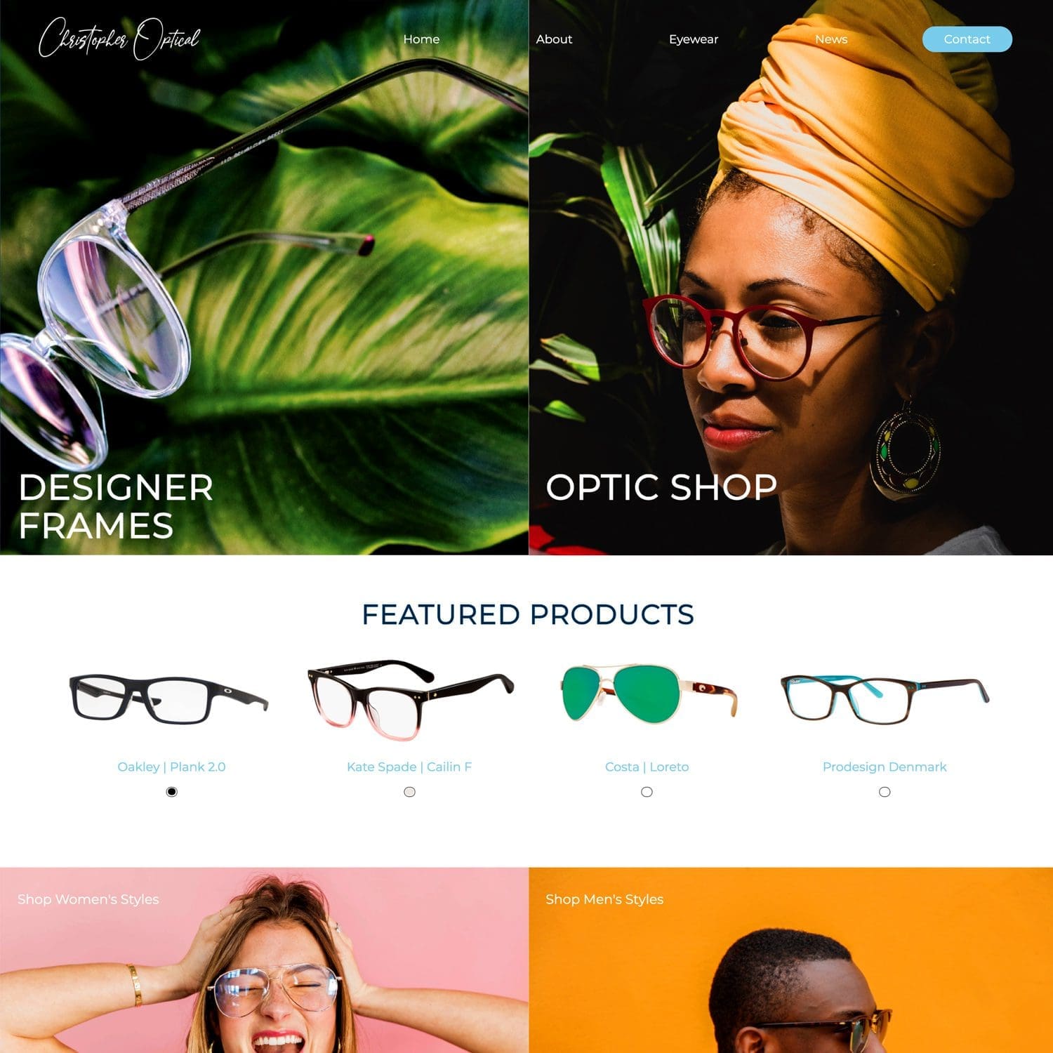 optical product shops healthcare website - JLB, Best Web Design and Web Development Company in Nashville, Brentwood, and Franklin