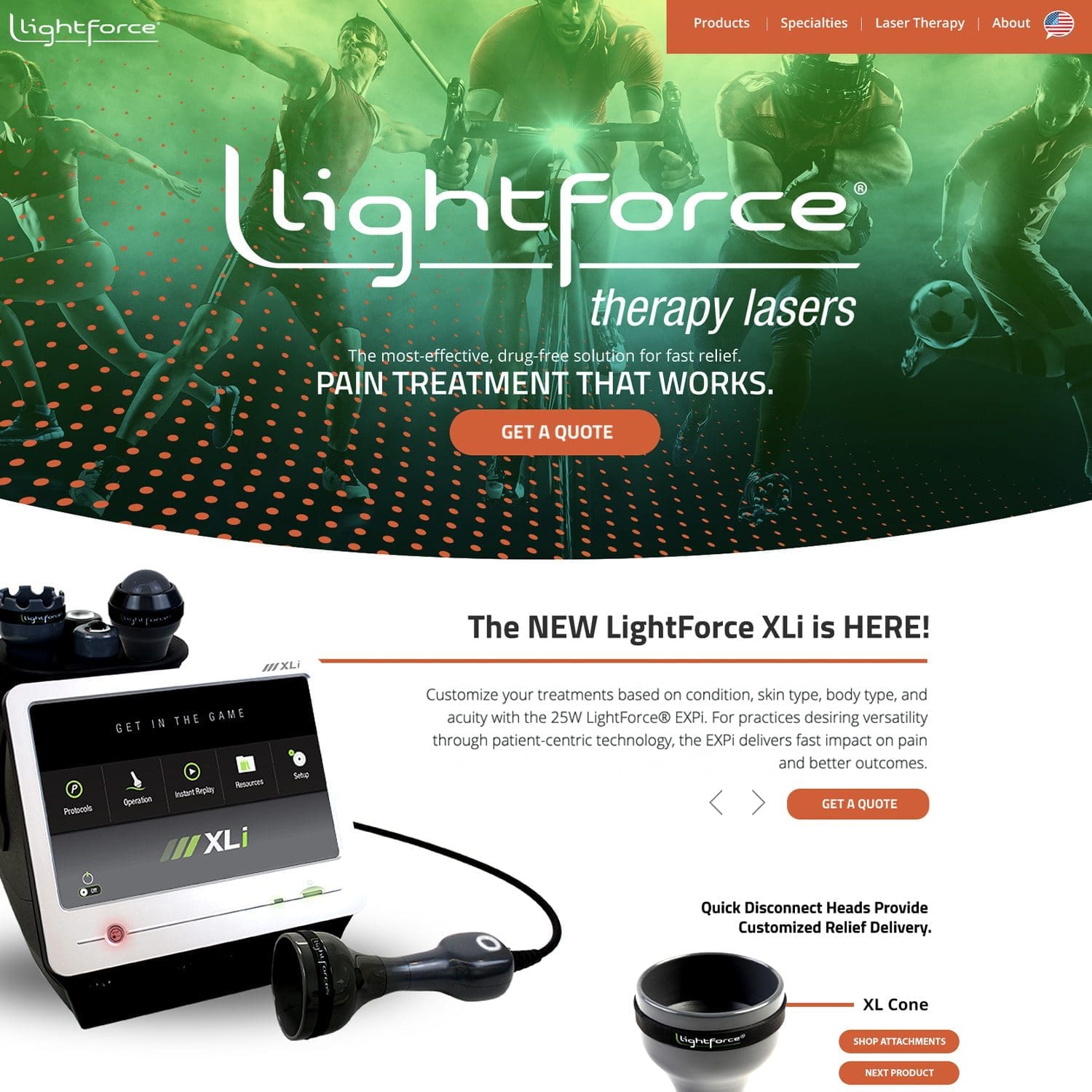 therapy laser healthcare website - JLB, Best Web Design and Web Development Company in Nashville, Brentwood, and Franklin