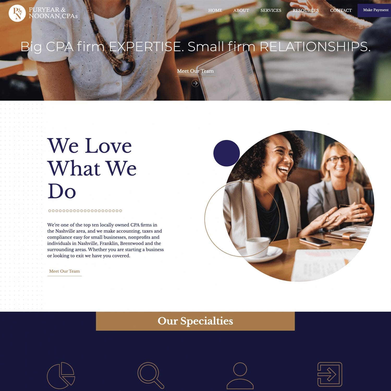 small legal firm website - JLB, Best Web Design and Web Development Company in Nashville, Brentwood, and Franklin