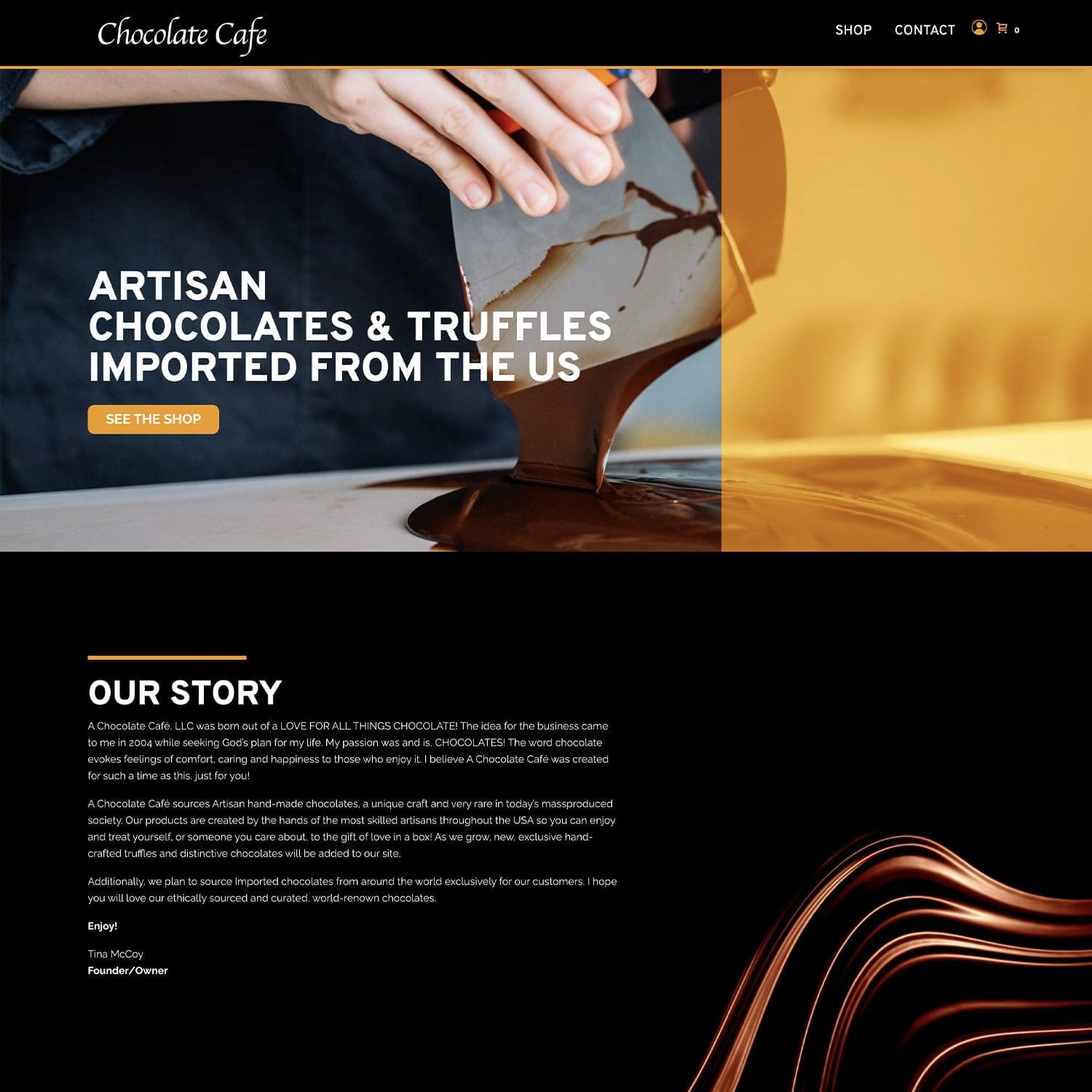 cafe food and retail website - JLB, Best Web Design and Web Development Company in Nashville, Brentwood, and Franklin