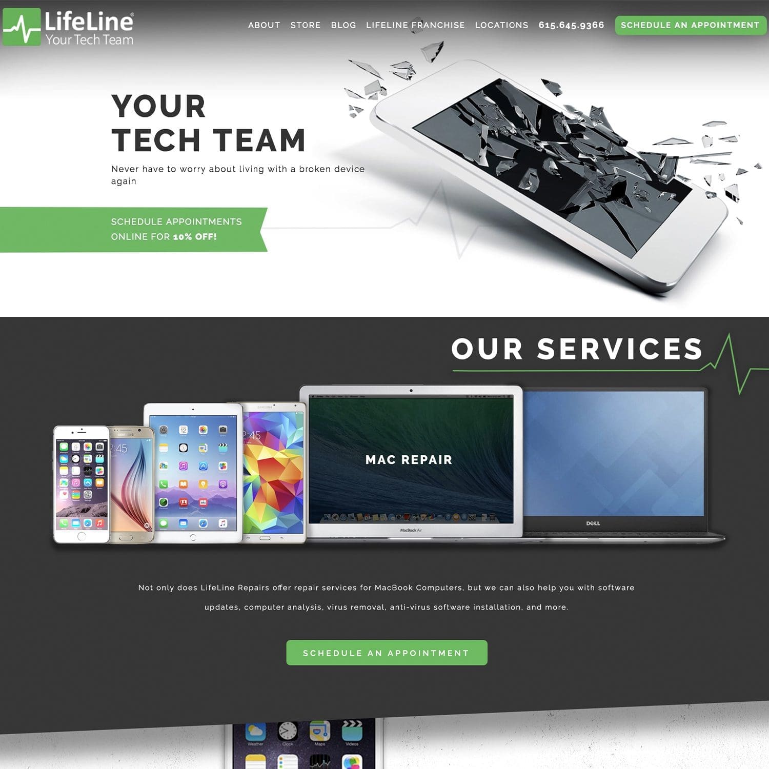mac repair website - JLB, Best Web Design and Web Development Company in Nashville, Brentwood, and Franklin