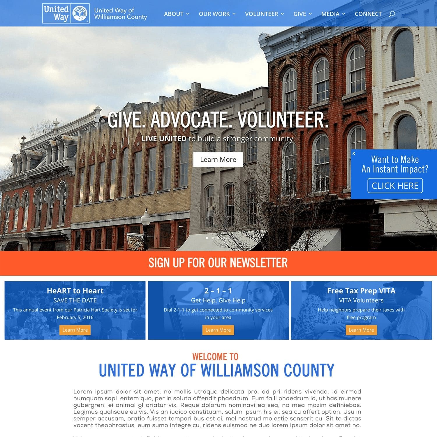 government and volunteering website - JLB, Best Web Design and Web Development Company in Nashville, Brentwood, and Franklin