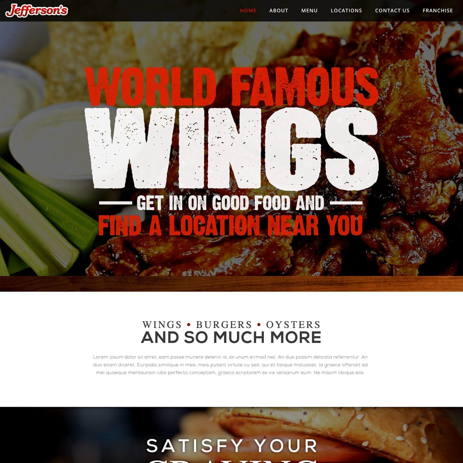 online food catering website - JLB, Best Web Design and Web Development Company in Nashville, Brentwood, and Franklin