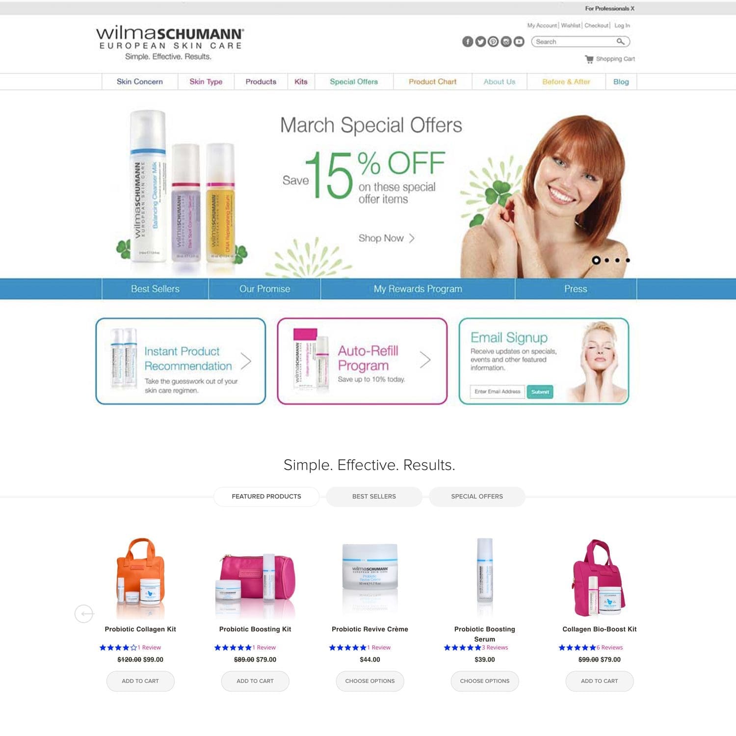 skincare e-commerce website - JLB, Best Web Design and Web Development Company in Nashville, Brentwood, and Franklin
