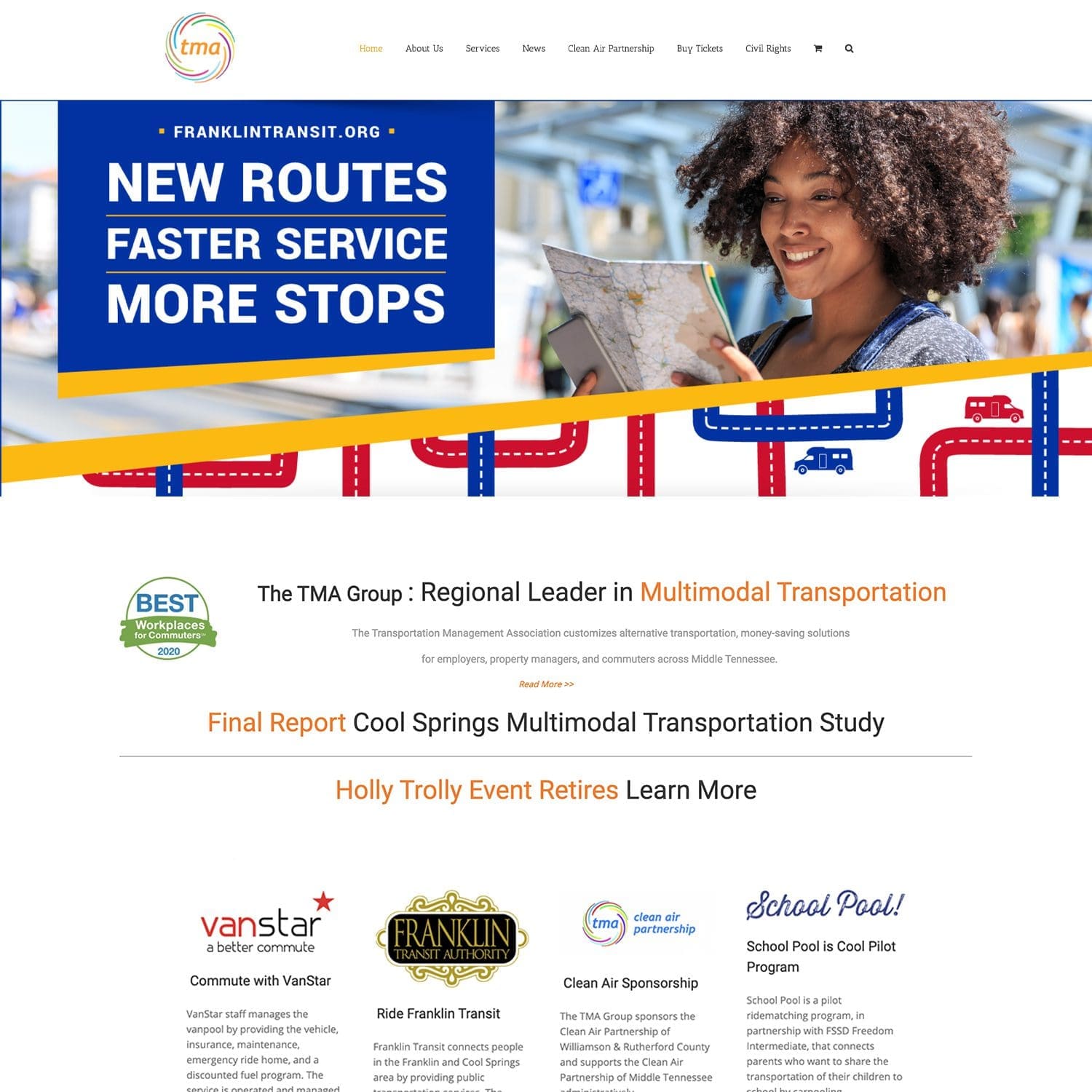 tma transportation website - JLB, Best Web Design and Web Development Company in Nashville, Brentwood, and Franklin