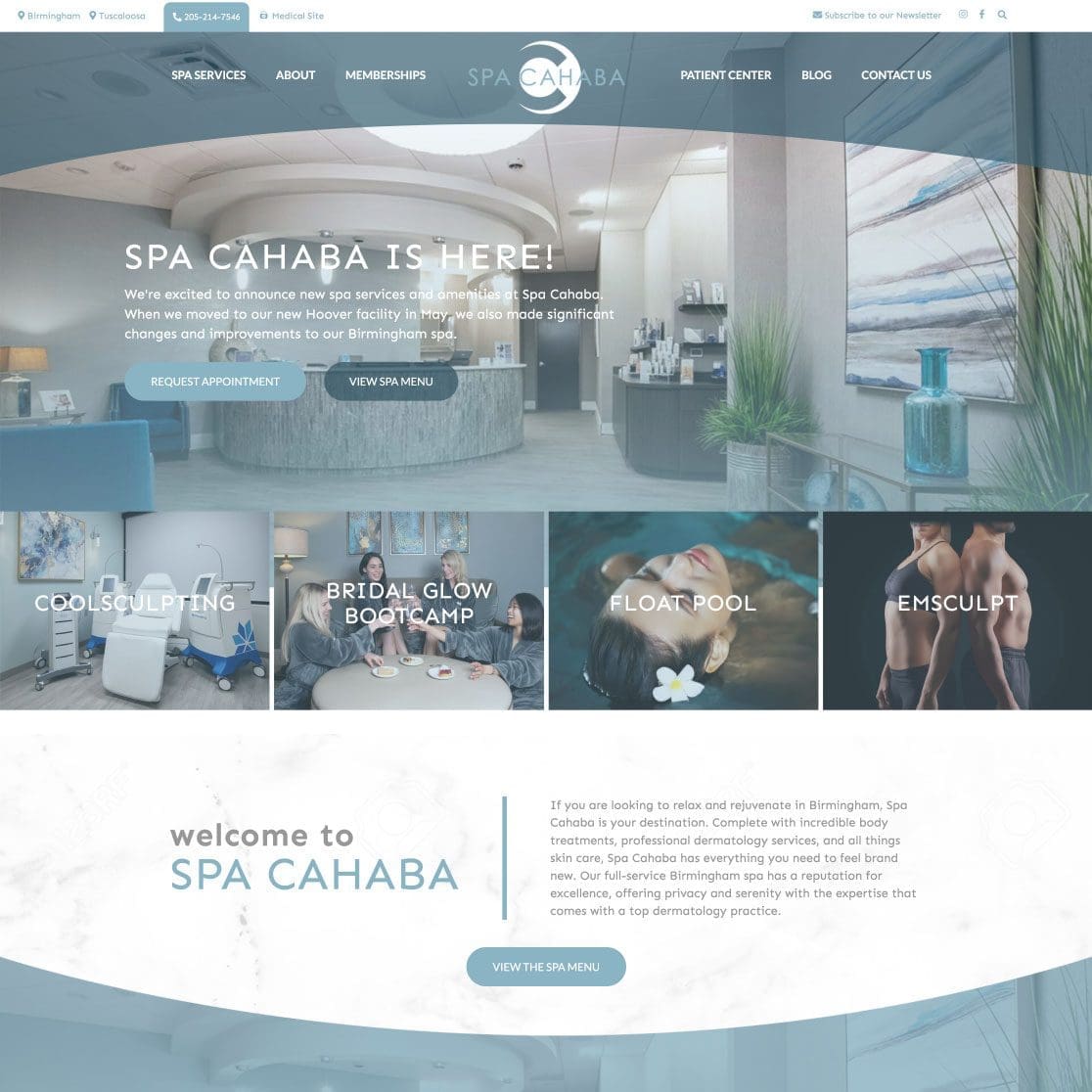 Nashville Web Design by JLB - Spa Cahaba