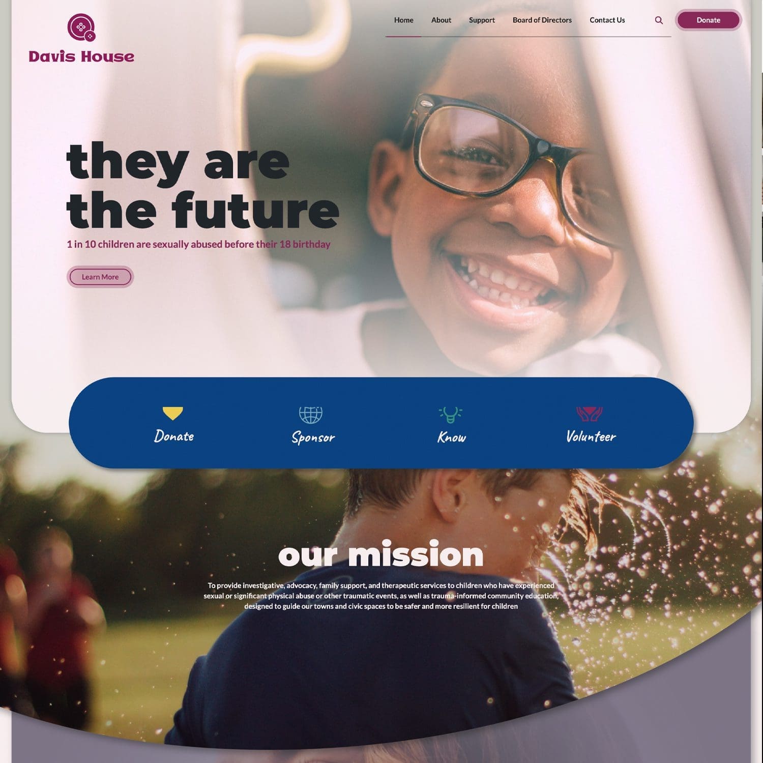 Davis House Screenshot - Website Design Inspiration from a Nashville Web Design Company