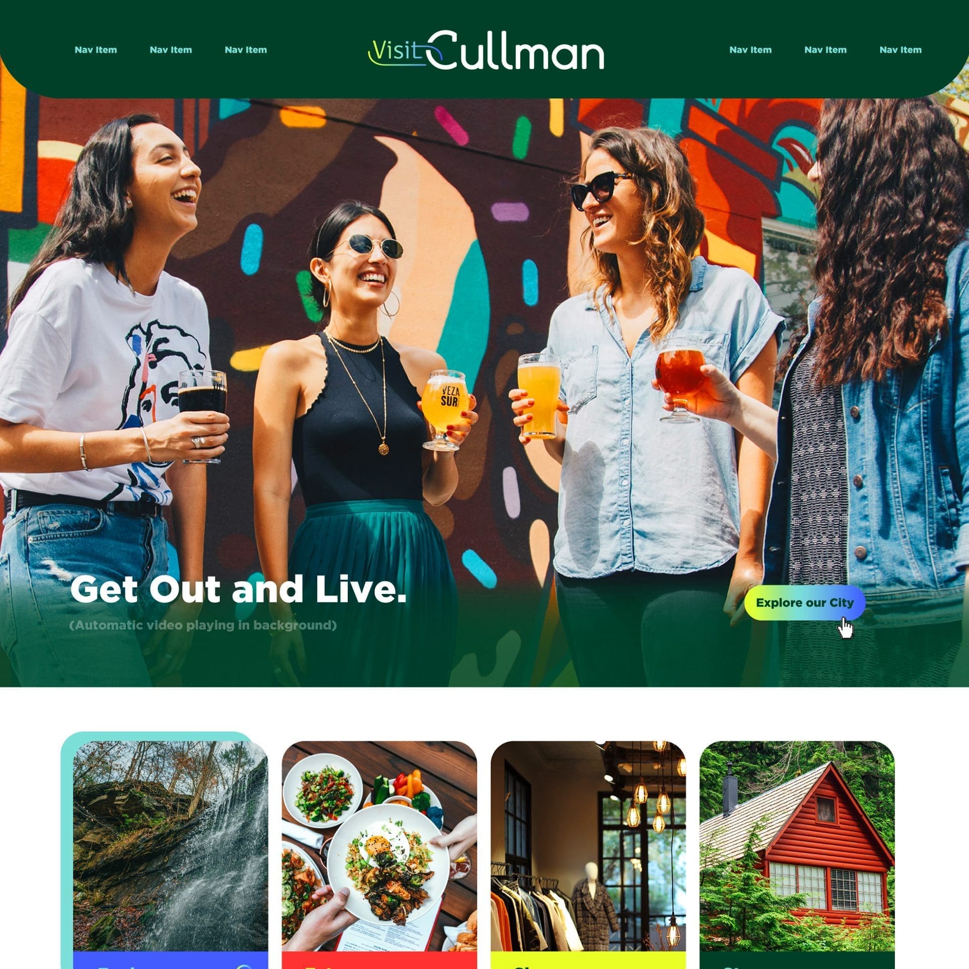 Nashville Web Design Inspo - Visit Cullman Screenshot