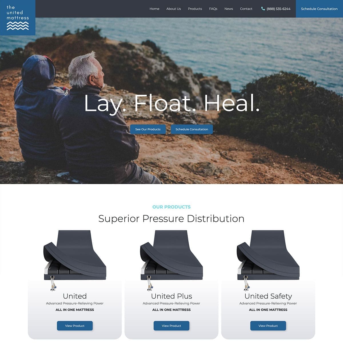 UNITED MATTRESS AFTER | Nashville TN Website Design