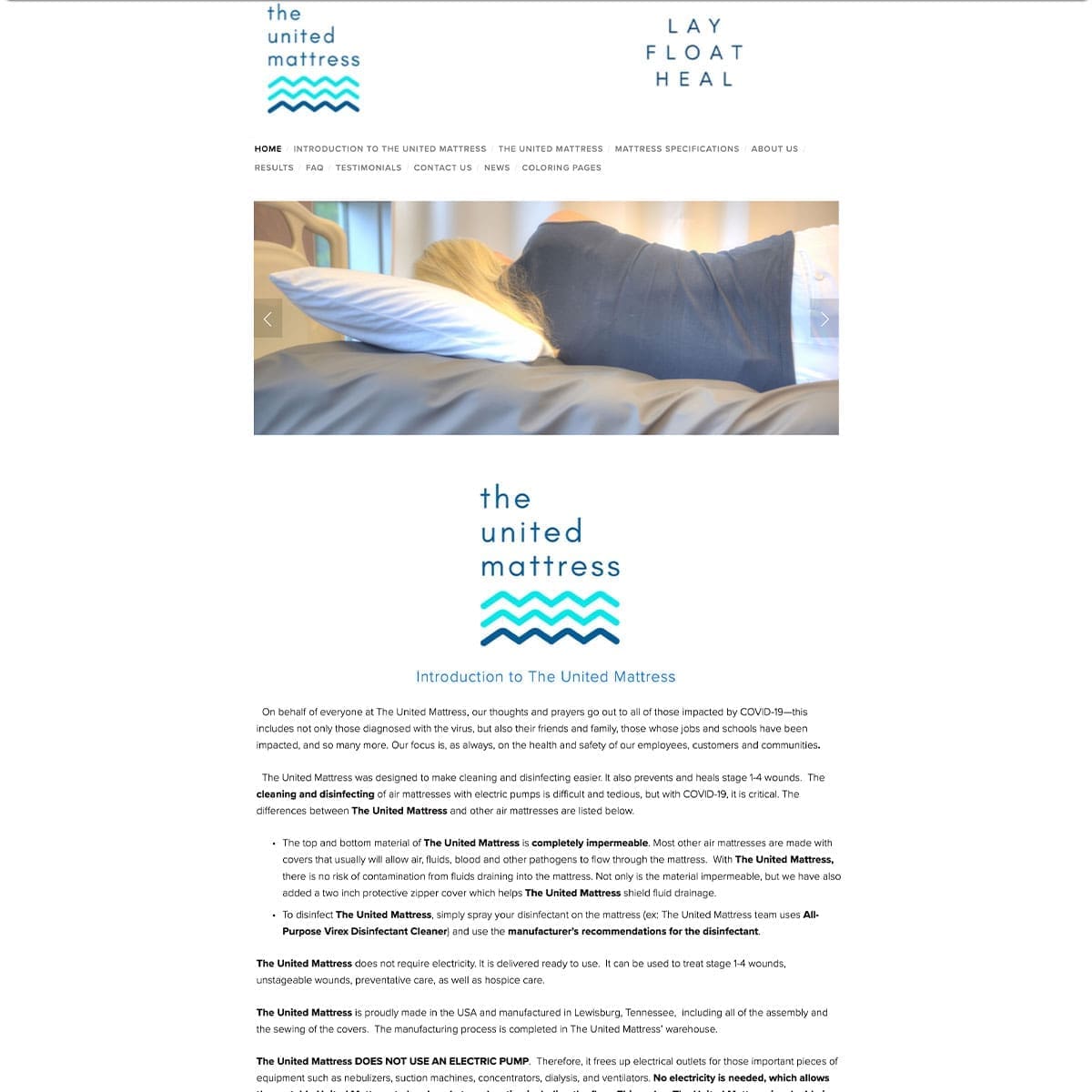 UNITED MATTRESS BEFORE | Nashville TN Website Design